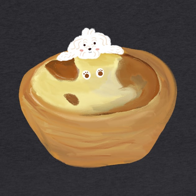 Cute Dog Egg Tart by PatternbyNOK